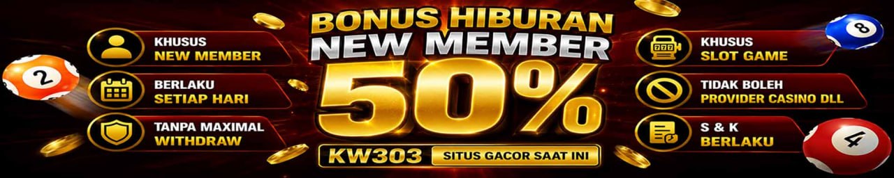 BONUS NEW MEMBER 50%